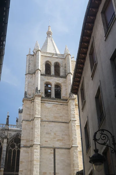 León (España): catedral exterior — Foto de Stock