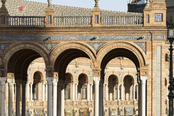 Sevilla (Andalucia, Spain): Plaza de Espana — Stok fotoğraf