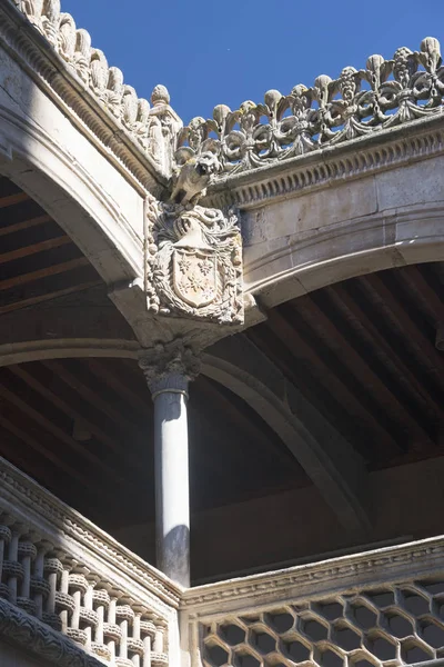 Salamanca (Spanje): binnenplaats van Casa de las Conchas — Stockfoto