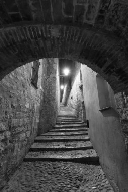 Girona (Catalunya, İspanya) gece