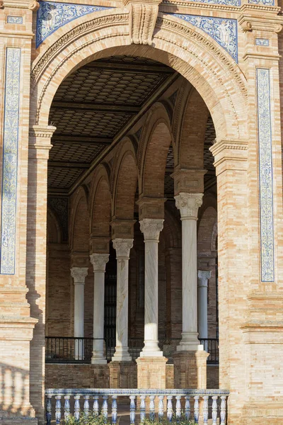 Севилья (Андалусия, Испания): Plaza de Espana — стоковое фото