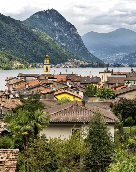 Lago Ceresio (Ticino, Suiza) ) —  Fotos de Stock
