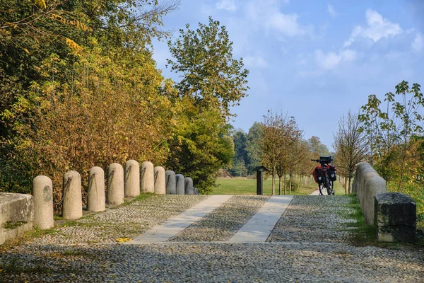 Monza (Włochy): park przy upadku — Zdjęcie stockowe