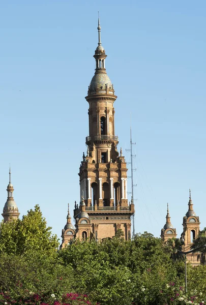 Sevilla (Andalucia, Spain): Plaza de Espana — Stok fotoğraf