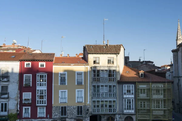 Burgos (Spain): historic buildings near the cathedral — Stock Photo, Image