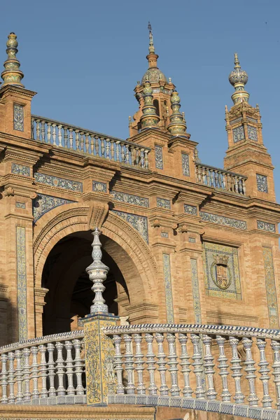 Sevilla (Andalucia, Spain): Plaza de Espana — Zdjęcie stockowe