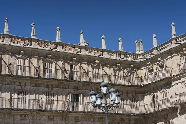 Salamanca (Espanha): Plaza Mayor histórica — Fotografia de Stock
