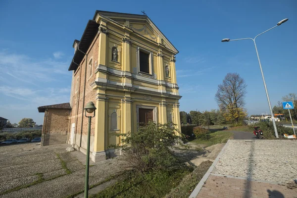 Nerviano (Milan): historic church — Stock Photo, Image