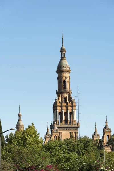 Sevilla (Andaluzia, Espanha): Plaza de Espana — Fotografia de Stock