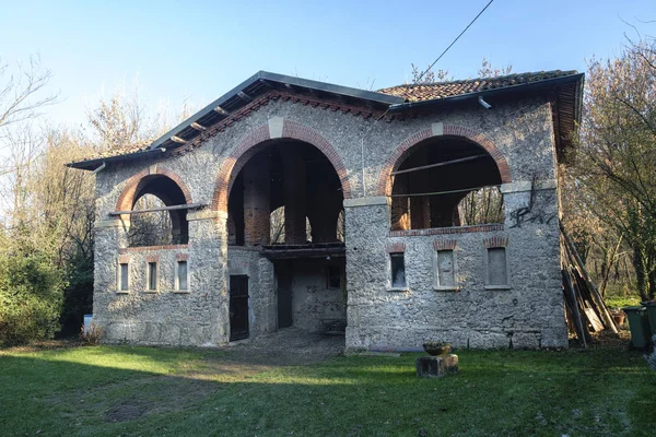 Monza park: old watermill — Stock Photo, Image