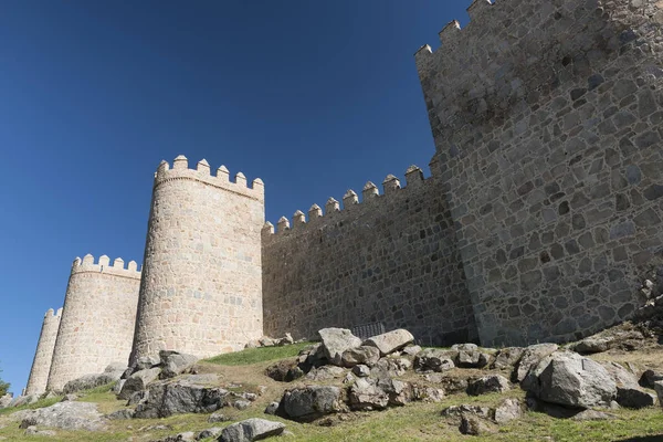 Avila (Castilla y Leon, Spain): walls — Stock Fotó