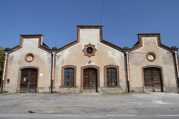 Crespi d 'Adda (Itália), vila industrial histórica — Fotografia de Stock
