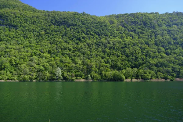 Lago di Segrino (Como, Italia) in primavera — Foto Stock