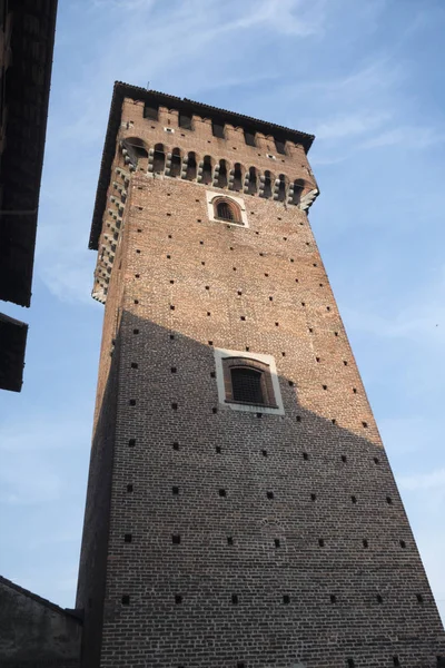 Sant'Angelo Lodigiano (Italy): medieval castle — Stock Photo, Image
