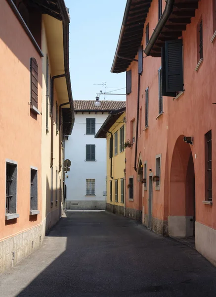 Rivolta d'Adda (Cremona, Italien): gamla gatan — Stockfoto