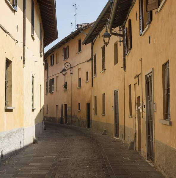 Inzago (Milão, Lombardia, Itália): rua velha — Fotografia de Stock