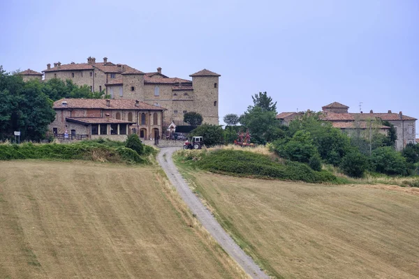 Slottet i Val Tidone (Piacenza, Italien) — Stockfoto