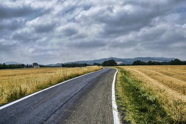 Country landscape near Ancarano (Piacenza) — Stock Photo, Image