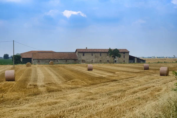 Ферма рядом с Zaffignana (Piacenza, Italy ) — стоковое фото