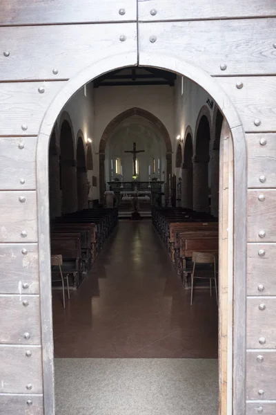 Vigolo Marchese (Piacenza, Itália): igreja medieval — Fotografia de Stock