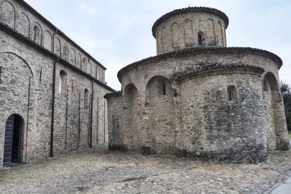Vigolo Marchese (Piacenza, İtalya): Ortaçağ kilise — Stok fotoğraf