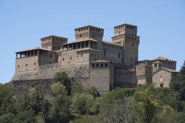 Torrechiara Kalesi (Parma, İtalya)