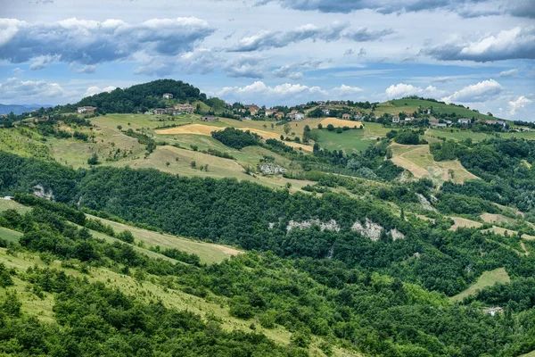 Yaz manzara yakınındaki SERRAMAZZONI (Modena, İtalya)