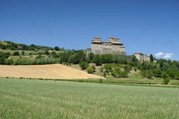 Castillo de Torrechiara (Parma, Italia) ) — Foto de Stock