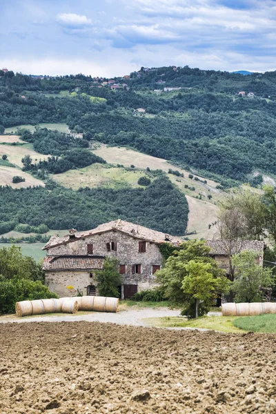 Summer landscape of the Panaro valley (Modena) — Stock Photo, Image