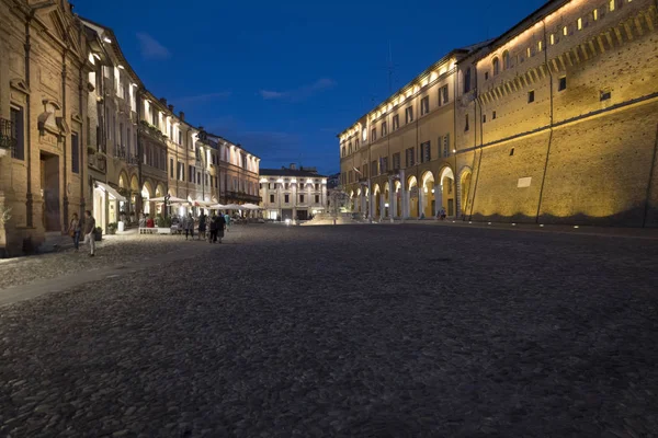 Cesena (Italy): the castle at evening — Stock Photo, Image