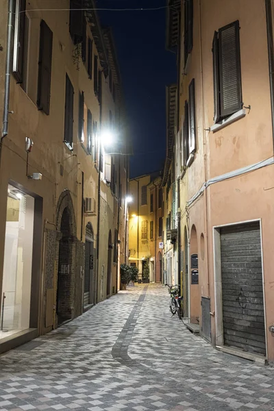Cesena (Italy): the city at evening — Stock Photo, Image