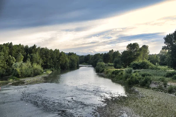 Sungai Reno di Bologna — Stok Foto