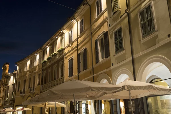 Cesena (Italy): the city at evening — Stock Photo, Image