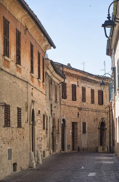 Corinaldo (Marches, Italië) ochtend — Stockfoto