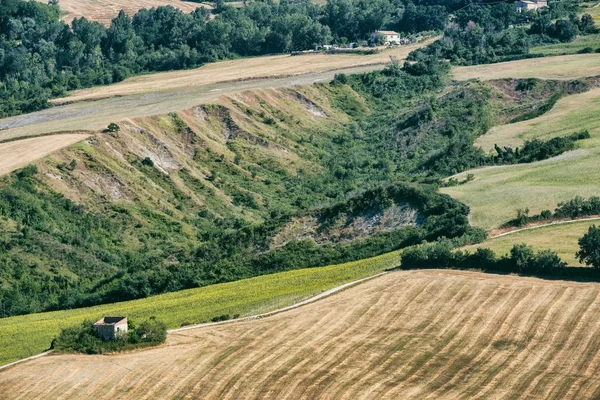 Summer landscape in Marches near Fossombrone — Stock Photo, Image