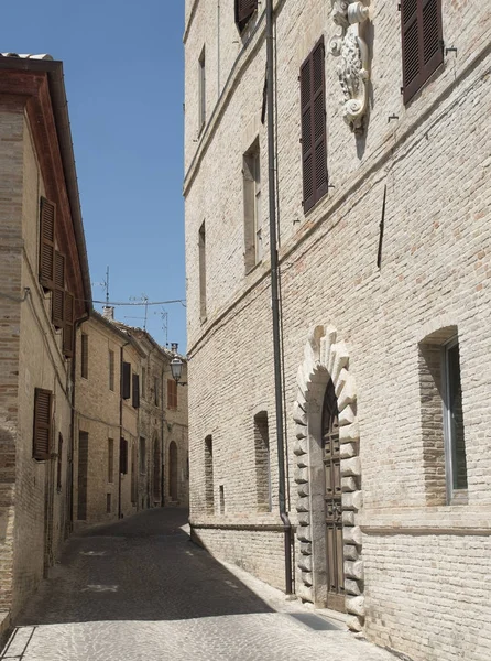 Montecassiano (Macerata, marsen, Italië), historische stad — Stockfoto