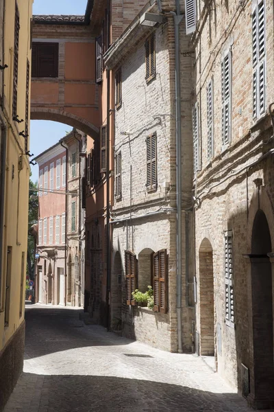 Монтефано (Мачерата, Италия), исторический город — стоковое фото