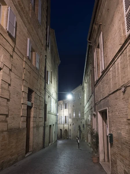 Fermo (Marches, Italy) by night — Stock Photo, Image