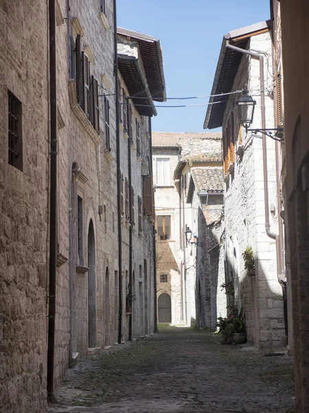 Ascoli Piceno (pochody, Itálie), historické budovy — Stock fotografie