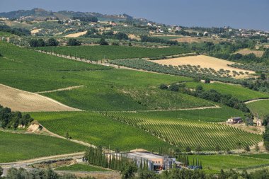Teramo (Abruzzi) yaz manzara
