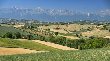 Teramo (Abruzzi) yaz manzara