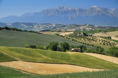 Teramo (Abruzzi) yaz manzara