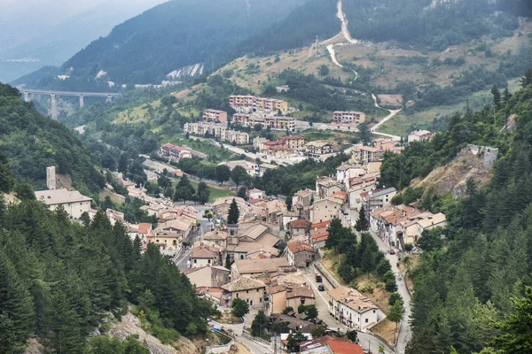 Rocca Pia (L'Aquila, Abruzzo, Italia): vista panoramica — Foto Stock