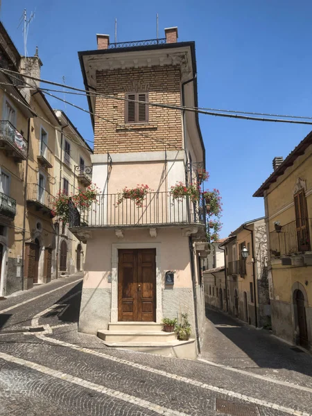 Pettorano Konsolosu Gizio (Abruzzi, İtalya), tarihi köy — Stok fotoğraf