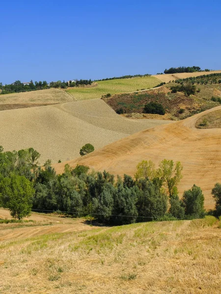 Landschaft in der Nähe von Loreto aprutino (Abruzzen) im Sommer — Stockfoto