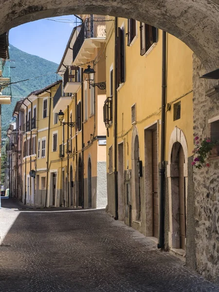 Borgo Velino (Rieti, Lazio, Italy), old street — Stockfoto