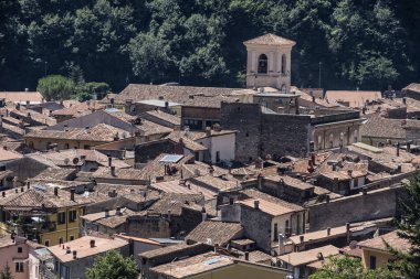 Antrodoco (Rieti, Lazio, İtalya), panoramik