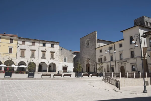 Cittaducale (Rieti, Italy): the main square — Stock Photo, Image
