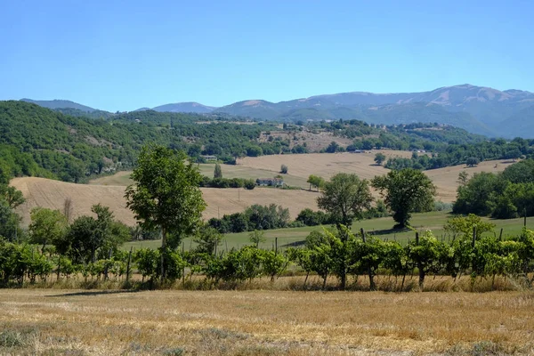 Paisagem rural entre Rieti (Lazio) e Terni (Umbria ) — Fotografia de Stock