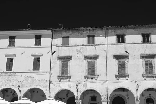 Cittaducale (Rieti, Italy): the main square — Stock Photo, Image